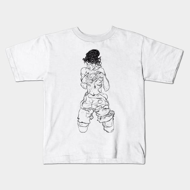 Egon Schiele Kids T-Shirt by Antho